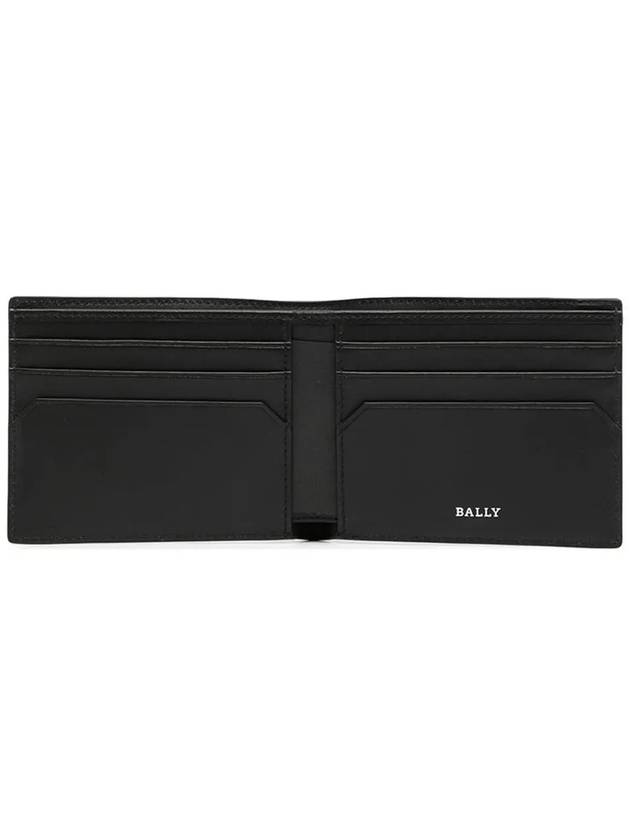 Men's Striped Logo Patch Bicycle Wallet Black - BALLY - BALAAN 5