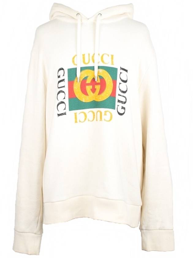 Vintage Box Logo Hoodie XL - GUCCI - BALAAN 1