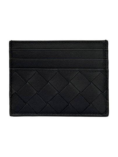 Intrecciato Leather Card Wallet Black - BOTTEGA VENETA - BALAAN 2