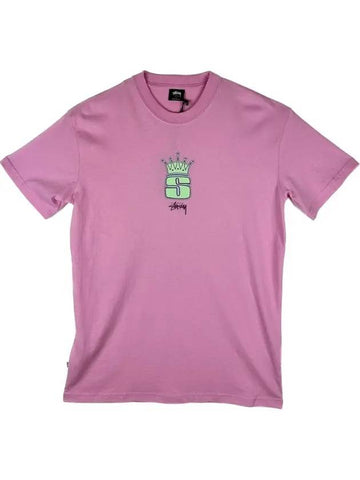 King S Short Sleeve T-Shirt Lemonade Pink - STUSSY - BALAAN 1