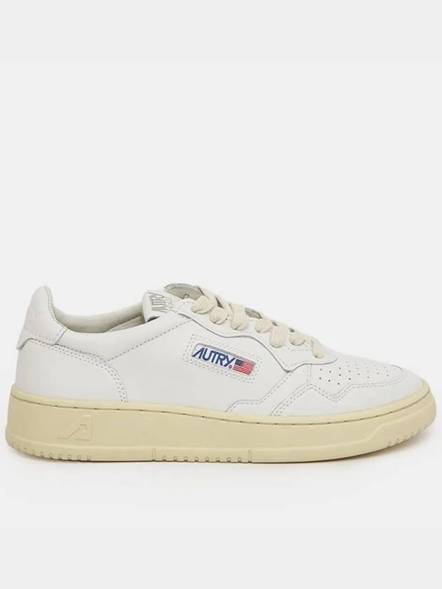 Medalist Leather Low Top Sneakers White - AUTRY - BALAAN 3