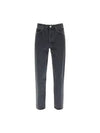 90S Pinch Waist Denim Straight Jeans Black - AGOLDE - BALAAN 2