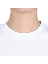 Milano Brushed Logo Cotton Long Sleeve T-Shirt White - MSGM - BALAAN 6