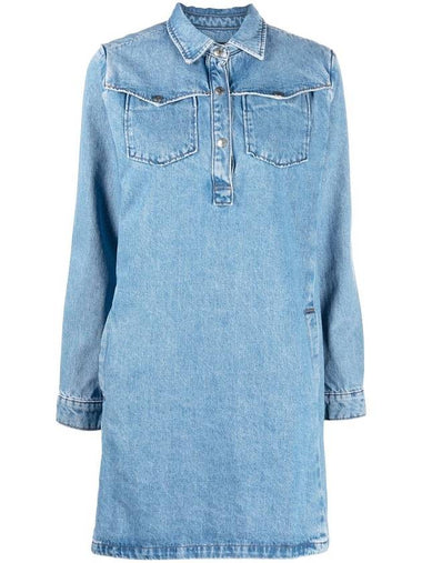 WoMen's Lina Denim Short Dress - A.P.C. - BALAAN 1