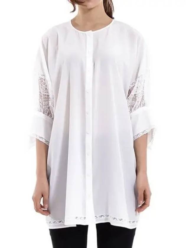 Lace Blouse White - GIVENCHY - BALAAN 2