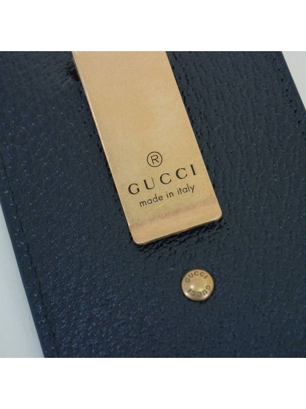 GG Marmont Leather Card Wallet Black - GUCCI - BALAAN 5