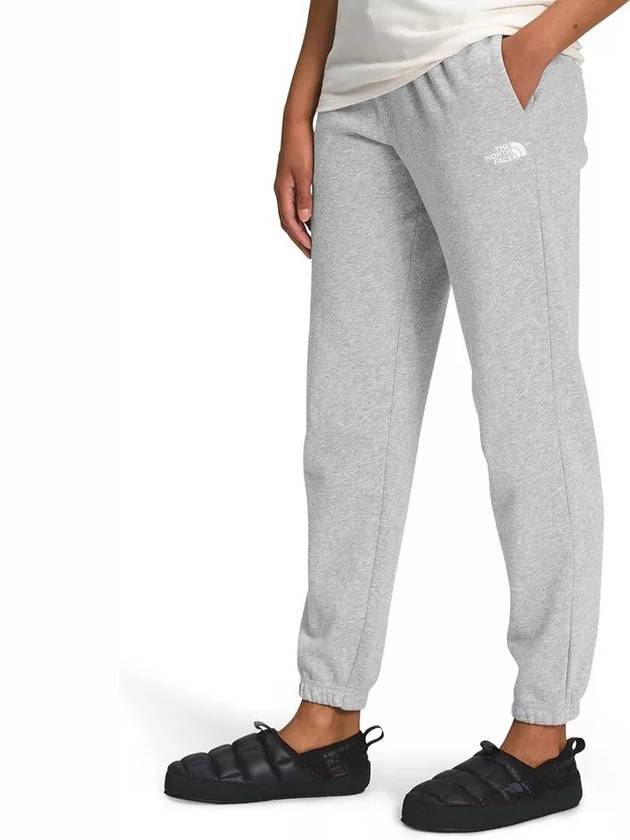 Women's Half Dome Fleece Sweat Track Pants Grey - THE NORTH FACE - BALAAN 3