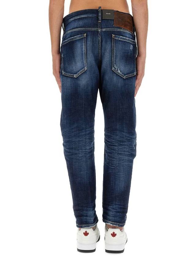 24FW Denim Straight Pants S74LB1576 S30342 470 BLUE - DSQUARED2 - BALAAN 4