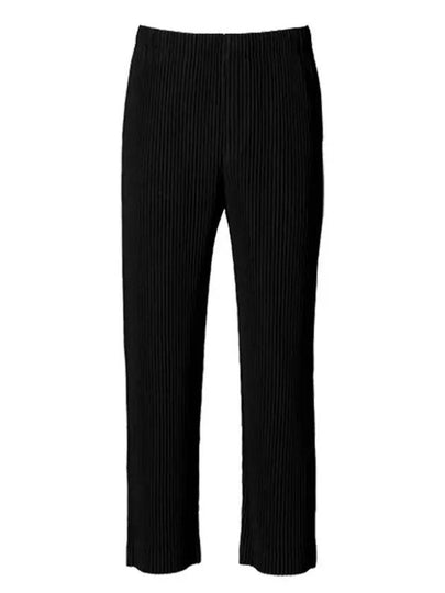 Pleated Straight Pants Black - ISSEY MIYAKE - BALAAN 2