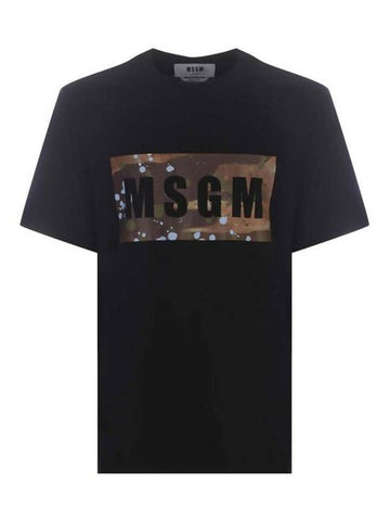 Short Sleeve T-Shirt 3640MM138247002 99 Black - MSGM - BALAAN 1