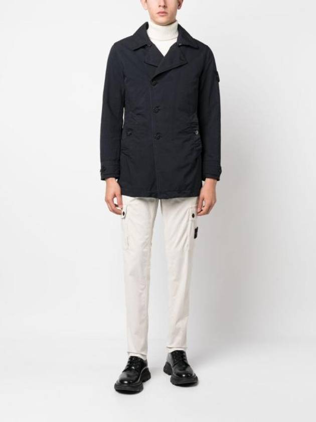 Wappen Patch Single Breasted Jacket Navy - STONE ISLAND - BALAAN 7