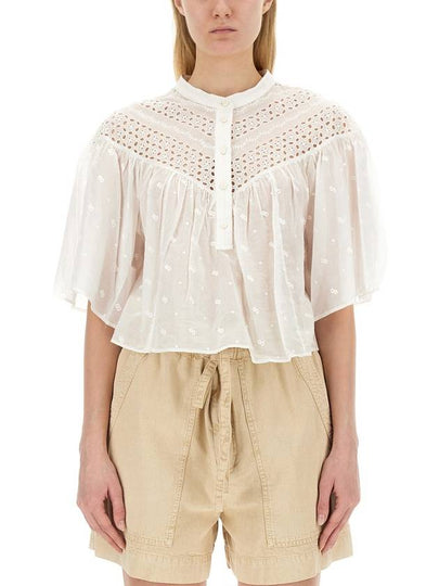 Shirt HT0360FAB1J10E 20WH White - ISABEL MARANT ETOILE - BALAAN 2