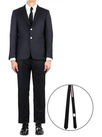 Men's Signature Classic Wool Suit Navy - THOM BROWNE - BALAAN 2