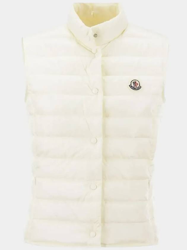 Liane Logo Patch Down Vest White - MONCLER - BALAAN 7