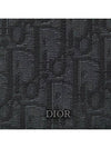 Vertical Long Wallet Black Oblique Jacquard - DIOR - BALAAN 7