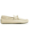 Gommino Nubuck Driving Shoes Beige - TOD'S - BALAAN 3