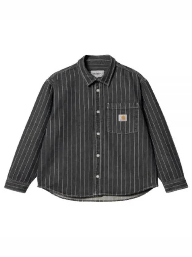 Orlean Striped Long Sleeve Shirt Black - CARHARTT WIP - BALAAN 2