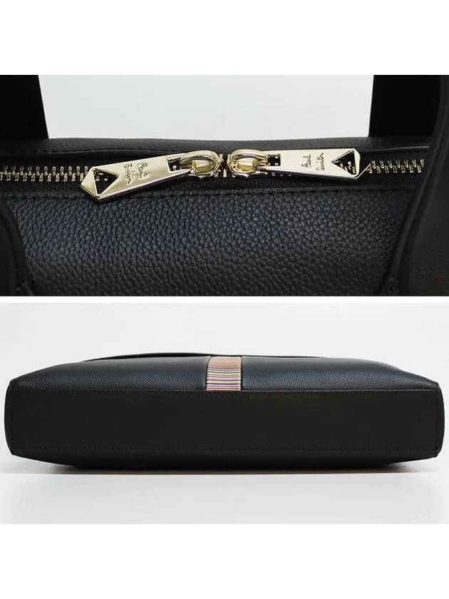 Signature Stripe Trim Brief Case Black - PAUL SMITH - BALAAN 4