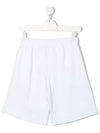 Kids Logo Shorts White MS028878 001 - MSGM - BALAAN 3