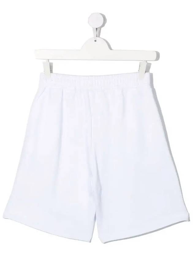 Kids Logo Shorts White MS028878 001 - MSGM - BALAAN 3