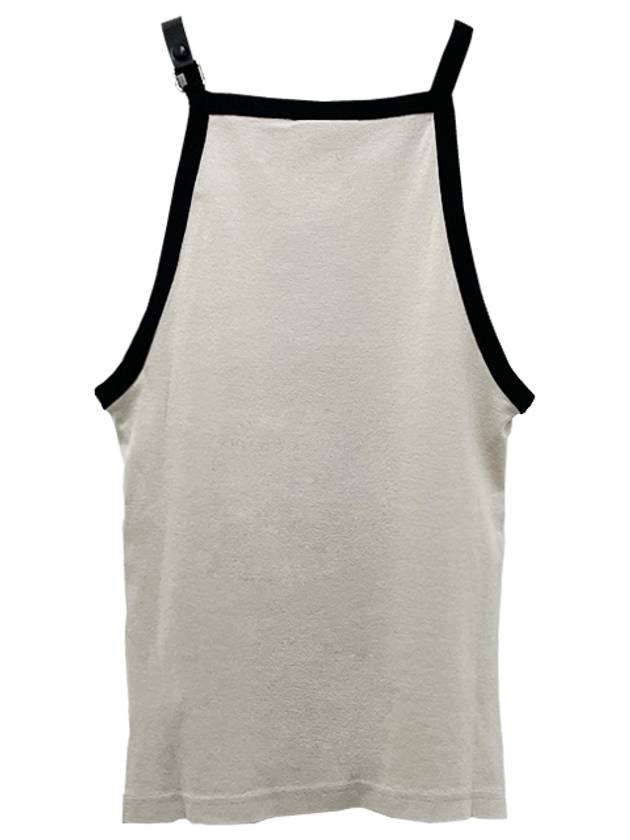 Buckle Contrast Sleeveless White - COURREGES - BALAAN 4