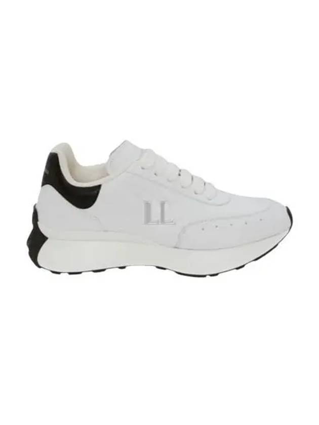 Sprint Runner Black Tab Low Top Sneakers White - ALEXANDER MCQUEEN - BALAAN 2