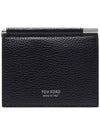 Men's T Line Clip Card Wallet Black - TOM FORD - BALAAN 3