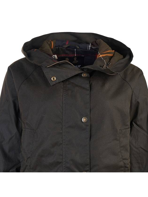 Arley Wax Hooded Jacket Khaki - BARBOUR - BALAAN 5