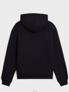 16 Loose Cotton Fleece Hoodie Black - CELINE - BALAAN 5