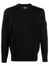 Shadow Project Wappen Pocket Knit Top Black - STONE ISLAND - BALAAN 1