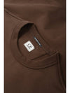 Stretch Fleece Crew Neck Sweatshirt Brown - CP COMPANY - BALAAN 5