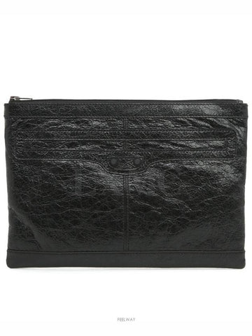 Arena clip clutch bag black pouch 519613 - BALENCIAGA - BALAAN 1