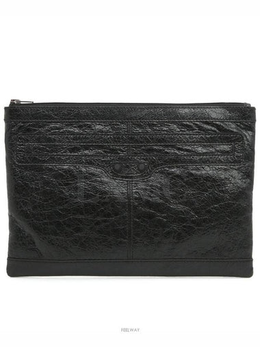 Arena clip clutch bag black pouch 519613 - BALENCIAGA - BALAAN 1