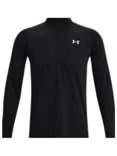 Men's Streaker Half Zip Long Sleeve T-Shirt Black - UNDER ARMOUR - BALAAN 1