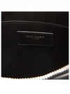 Monogram Silver Logo Clutch Bag Black - SAINT LAURENT - BALAAN 5