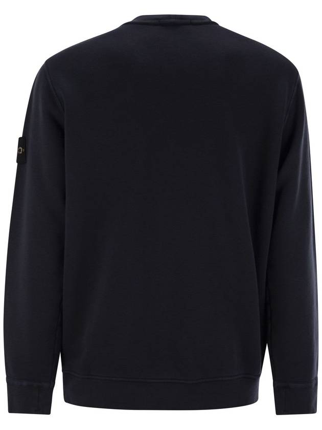 Compass Badge Sweatshirt Blue - STONE ISLAND - BALAAN 3