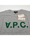 Logo Print Crew Neck Short Sleeve T-Shirt Grey - A.P.C. - BALAAN 5