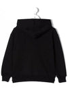 Kids Logo Sweater Hoodie Black MS027705 110 - MSGM - BALAAN 3