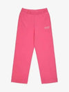 Logo Banding Sweat Straight Pants Pink - GANNI - BALAAN 2