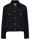 Buttoned Denim Jacket Black - MAISON MARGIELA - BALAAN 2