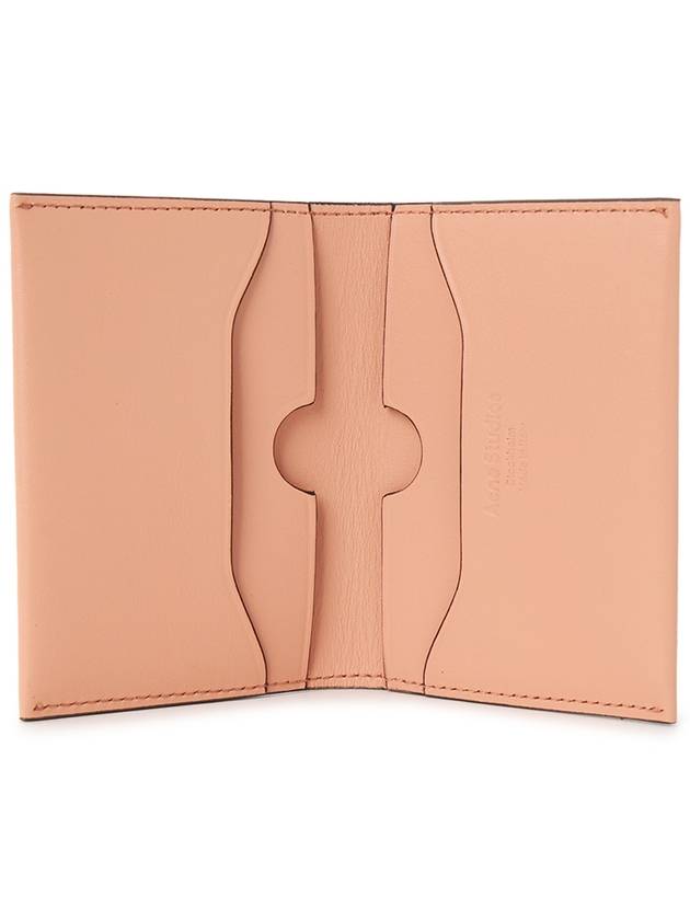 Folded Leather Card Wallet Pink - ACNE STUDIOS - BALAAN 5