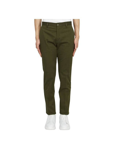 Men's Stretch Cotton Straight Pants Green - ETRO - BALAAN 1