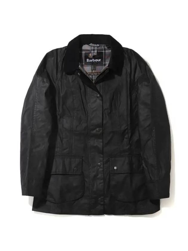 Beadnell Wax Zip-up Jacket Black - BARBOUR - BALAAN 2