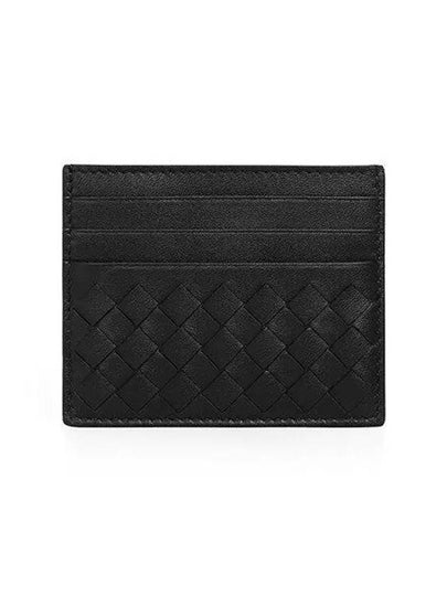 Intrecciato Weaving Card Wallet Black - BOTTEGA VENETA - BALAAN 2