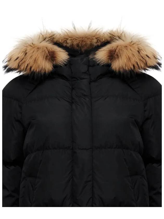 22FW BEMBO fur hood padded jacket black 54961123 004 - MAX MARA - BALAAN 4