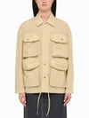 Multi Cargo Pocket Shirt Jacket Beige - SUNNEI - BALAAN 2