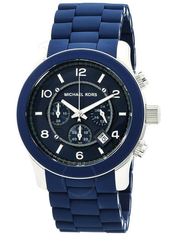 Michael Kors Runway Chronograph Quartz Blue Dial Unisex Watch MK9077 - MICHAEL KORS - BALAAN 1