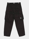 Rip-Stop Loose Utility Cargo Straight Pants Black - CP COMPANY - BALAAN 4