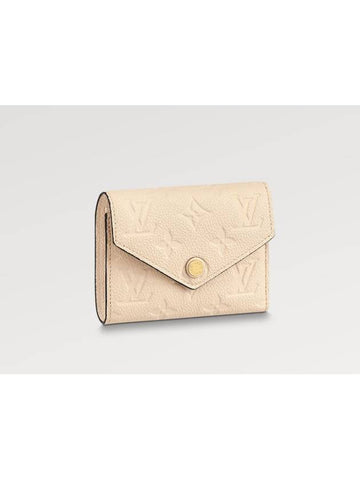 Victorine Leather Half Wallet Ivory - LOUIS VUITTON - BALAAN 1