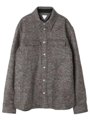 Wool Felt Shirt Men Jacket - BOTTEGA VENETA - BALAAN 1